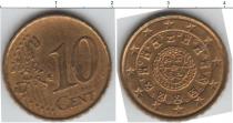 Продать Монеты Португалия 10 евроцентов 2002 Латунь