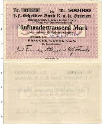 Продать Банкноты Германия : Нотгельды 500000 марок 1923 