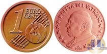 Продать Монеты Ватикан 1 евроцент 2002 сталь с медным покрытием
