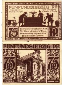 Продать Банкноты Германия : Нотгельды 75 пфеннигов 1921 