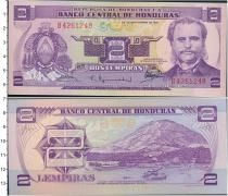 Продать Банкноты Гондурас 2 лемпиры 1976 