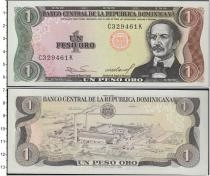 Продать Банкноты Доминиканская республика 1 песо 1988 