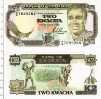 Продать Банкноты Замбия 2 квачи 1989 