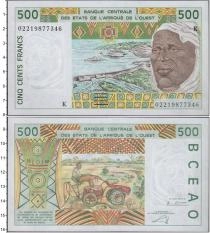 Продать Банкноты Западная Африка 500 франков 2002 