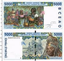 Продать Банкноты Западная Африка 5000 франков 2002 