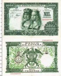 Продать Банкноты Испания 1000 песет 1957 