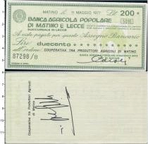 Продать Банкноты Италия 200 лир 1977 