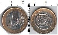 Продать Монеты Греция 1 евро 2002 Биметалл