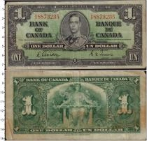 Продать Банкноты Канада 1 доллар 1937 