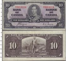 Продать Банкноты Канада 10 долларов 1937 