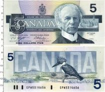 Продать Банкноты Канада 5 долларов 1986 