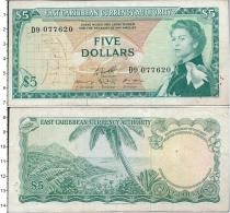 Продать Банкноты Карибы 5 долларов 1965 