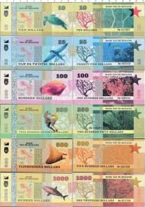 Продать Банкноты Карибы Набор из 6 бон 0 
