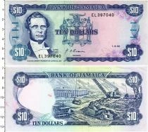 Продать Банкноты Ямайка 10 долларов 1992 