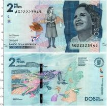 Продать Банкноты Колумбия 2000 песо 2017 