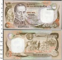 Продать Банкноты Колумбия 2000 песо 1993 