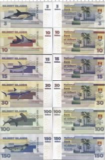 Продать Банкноты Кирибати Набор из 6 бон 2015 