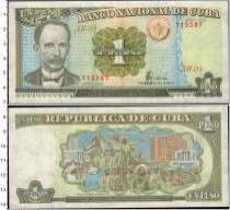 Продать Банкноты Куба 1 песо 1995 
