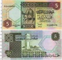 Продать Банкноты Ливия 5 динар 1991 