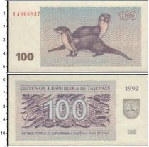 Продать Банкноты Литва 100 талонов 1992 