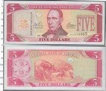 Продать Банкноты Либерия 5 долларов 2003 