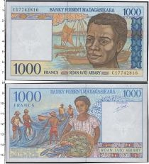 Продать Банкноты Мадагаскар 1000 франков 1994 