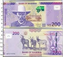 Продать Банкноты Намибия 200 долларов 2015 