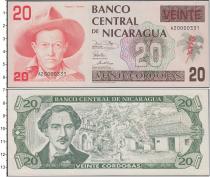 Продать Банкноты Никарагуа 20 кордоба 1990 