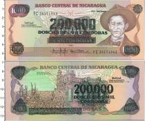 Продать Банкноты Никарагуа 200000 кордобас 1985 