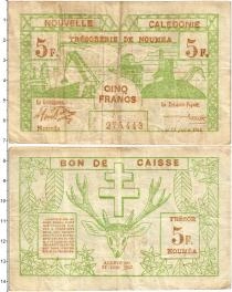 Продать Банкноты Новая Каледония 5 франков 1943 