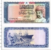 Продать Банкноты Оман 1/4 риала 1989 
