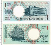 Продать Банкноты Польша 1 злотый 1990 