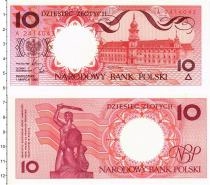 Продать Банкноты Польша 10 злотых 1990 