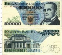 Продать Банкноты Польша 100000 злотых 1990 