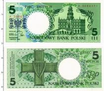 Продать Банкноты Польша 5 злотых 1990 