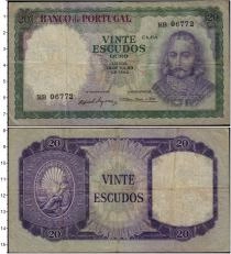 Продать Банкноты Португалия 20 эскудо 1960 