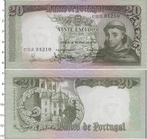 Продать Банкноты Португалия 20 эскудо 1964 