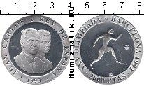 Продать Монеты Испания 2000 песет 1990 Серебро