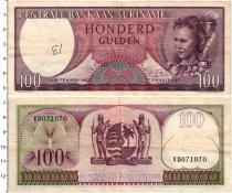 Продать Банкноты Суринам 100 гульденов 1963 