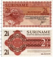 Продать Банкноты Суринам 2 1/2 гульдена 1967 