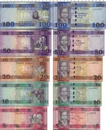 Продать Банкноты Судан Набор из 5 банкнот 2015 