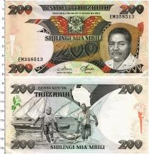 Продать Банкноты Танзания 200 шиллингов 1986 