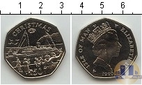 Продать Монеты Остров Мэн 50 центов 1990 Медно-никель
