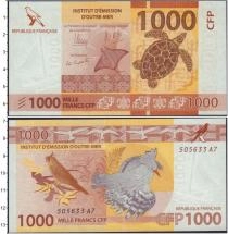 Продать Банкноты Французские Тихоокеанские территории 1000 франков 2014 