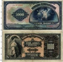 Продать Банкноты Чехословакия 1000 крон 1932 