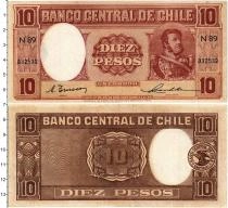 Продать Банкноты Чили 10 песо 1941 