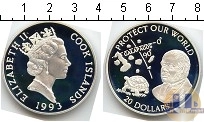 Продать Монеты Острова Кука 20 долларов 1993 Серебро