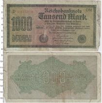 Продать Банкноты Германия 1000 марок 1922 