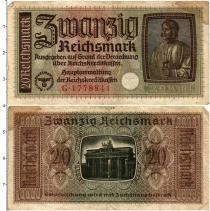Продать Банкноты Германия 20 марок 1939 