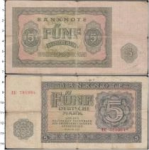 Продать Банкноты Германия 5 марок 1948 